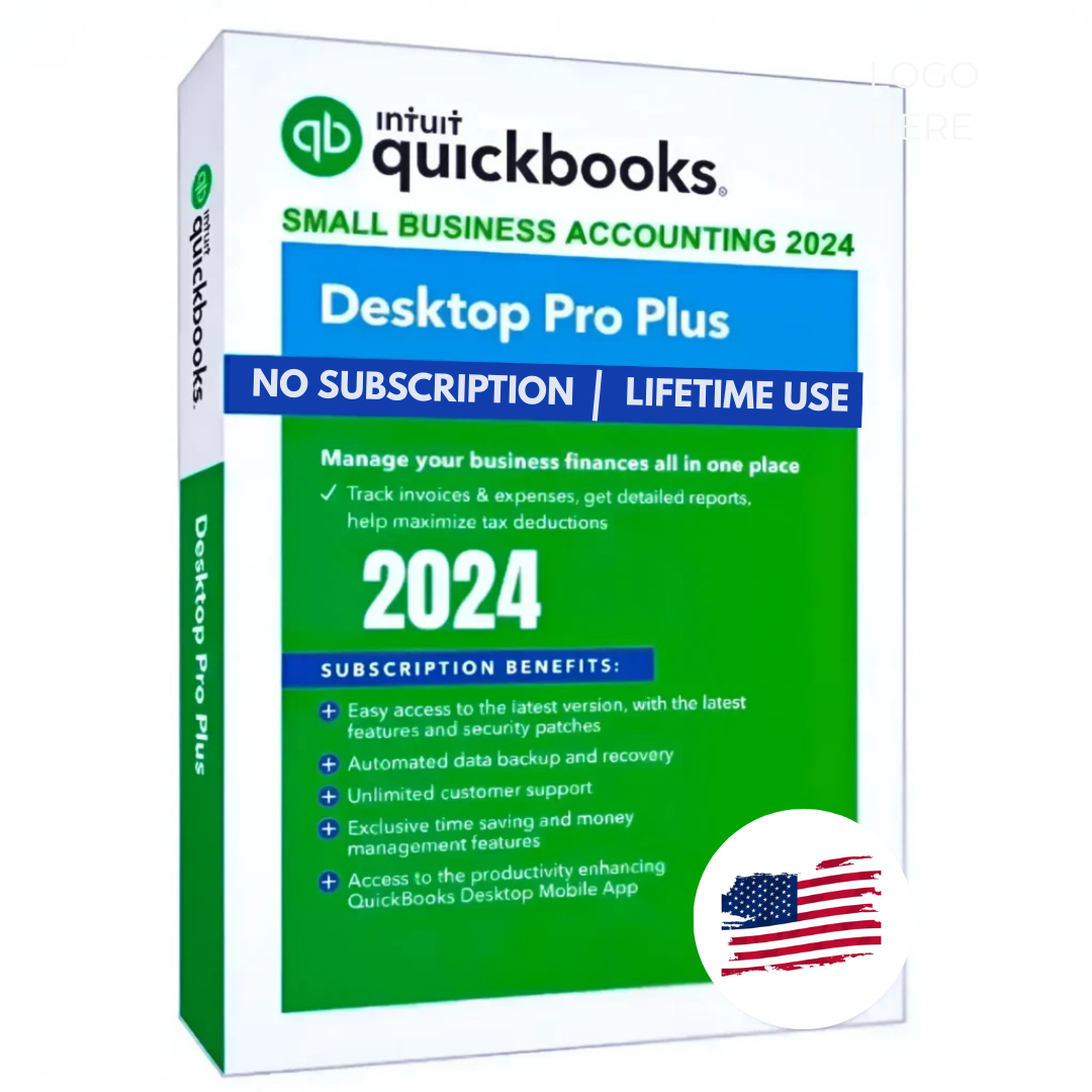 QB desktop Pro Plus Win & Mac  | 2024 Latest Update | Lifetime Payment | USA Version