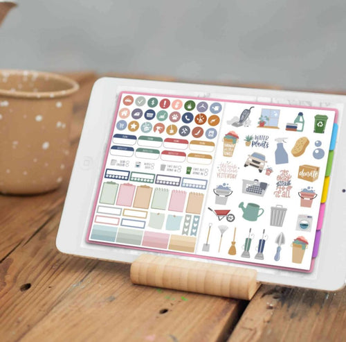 Digital Planner Stickers, Household Chores