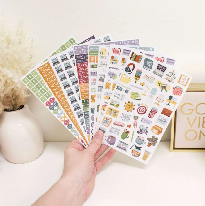 Planner Stickers, Workday Essentials