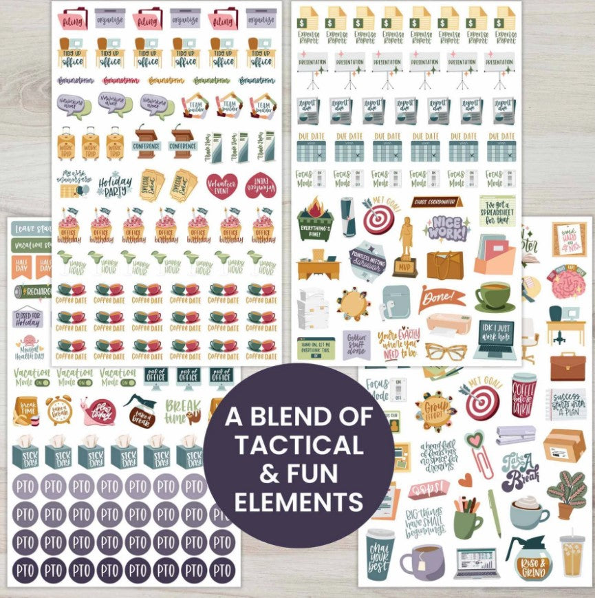 Planner Stickers, Workday Essentials