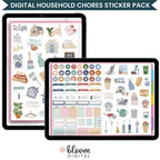 Digital Planner Stickers, Household Chores